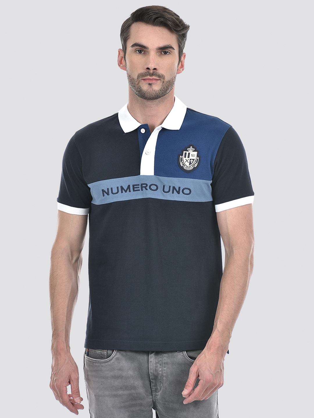 Numero Uno Men Color Block Multicolor T-Shirt